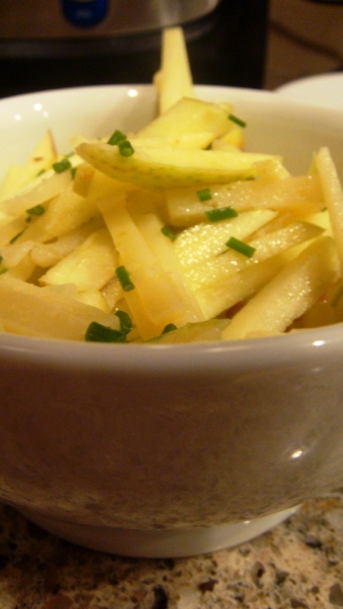 Apple, Cheese, and Chive Salad